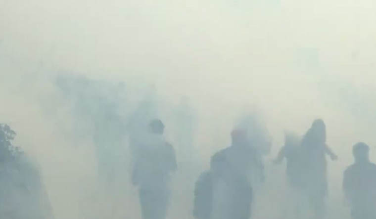 'Delhi Chalo' march: Police fire teargas using drones to disperse farmers - Vimarsana News